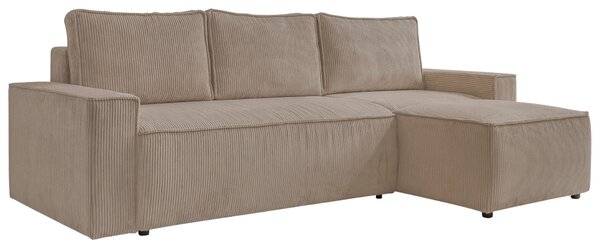 -25 % Dny MOMENTI– Miuform Manšestrová rozkládací pohovka Brave Dave 250 cm, levá/pravá