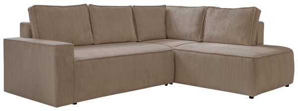 -25 % Dny MOMENTI– Miuform Manšestrová rozkládací pohovka Brave Dave 247 cm, pravá