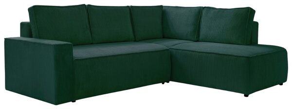 -25 % Dny MOMENTI– Miuform Manšestrová rozkládací pohovka Brave Dave 247 cm, pravá