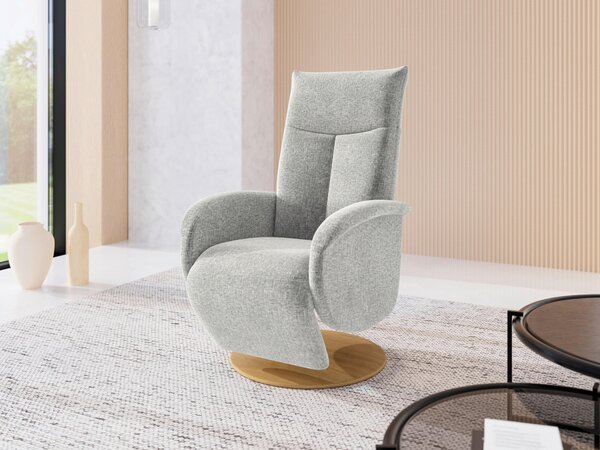 RELAXAČNÍ KŘESLO, textil, světle šedá Sit & More - Online Only křesla & taburety, Online Only