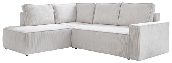 -25 % Dny MOMENTI– Miuform Manšestrová rozkládací pohovka Brave Dave 247 cm, levá