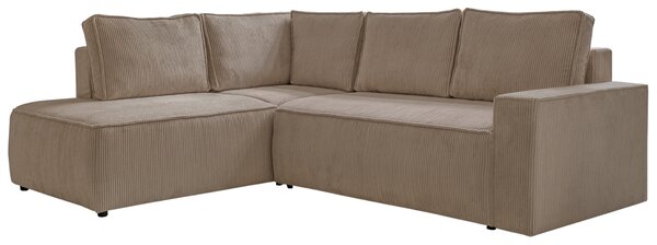 -25 % Dny MOMENTI– Miuform Manšestrová rozkládací pohovka Brave Dave 247 cm, levá