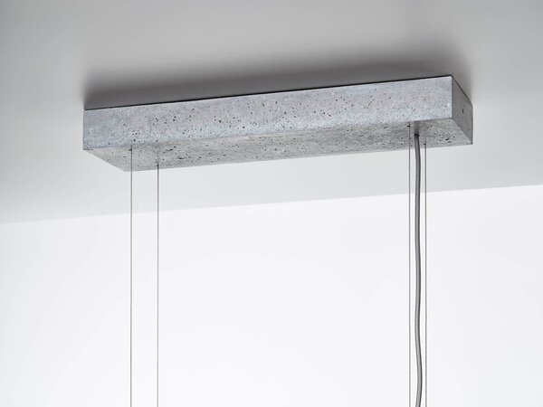 Brokis Designové závěsné svítidlo Overlay L, PC1405 Barva skla: transparentní sklo (CGC23), Povrchová úprava baldachýnu: vysokohodnotný beton se střepy - bílý (CCSC2882), Povrchová úprava základny: vysokohodnotný beton se střepy - bílý (CSFB2879)