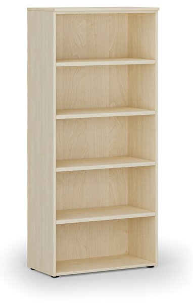 Kancelářský regál PRIMO WOOD, 800 x 420 x 1781 mm, bříza