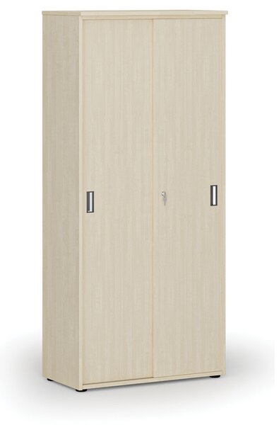 Skříň se zasouvacími dveřmi PRIMO WOOD, 800 x 420 x 1781 mm, bříza