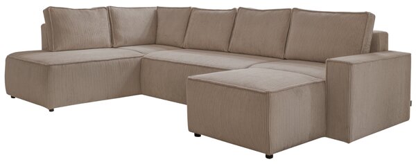 -25 % Dny MOMENTI– Miuform Manšestrová rozkládací pohovka Brave Dave 322 cm, levá
