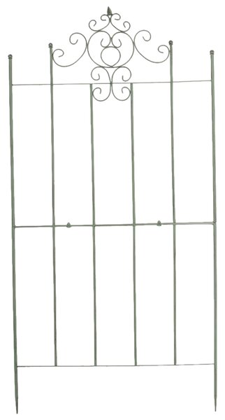2x Mřížka na popínavé rostliny Paula - 180 x 85,5 cm - Zelená antik