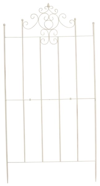 2x Mřížka na popínavé rostliny Paula - 180 x 85,5 cm - Krémová antik