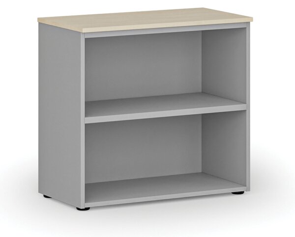 Kancelářský regál PRIMO GRAY, 800 x 420 x 740 mm, šedá/bříza