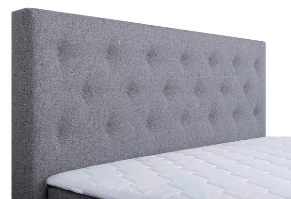 POSTEL BOXSPRING, 180/200 cm, světle šedá MID.YOU - Manželské postele, Online Only