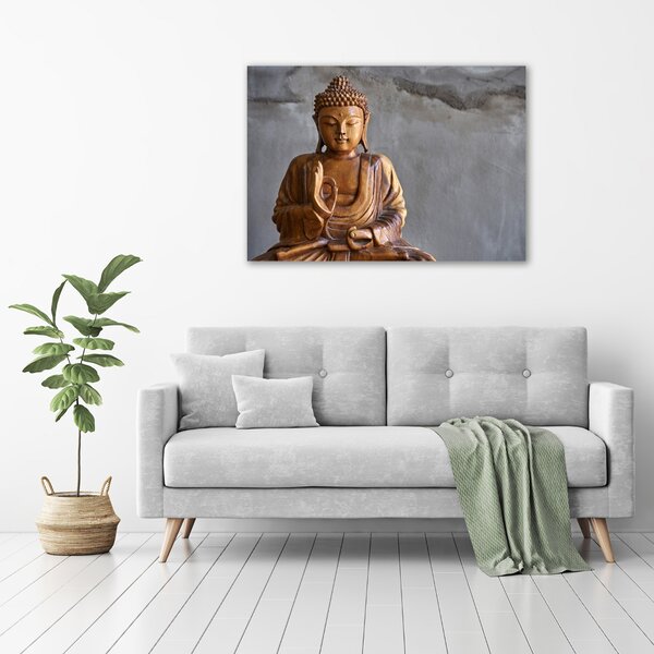 Foto obraz na plátně Dřevěný budha oc-120485087