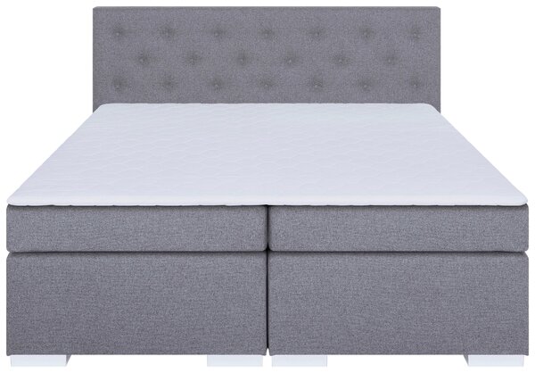POSTEL BOXSPRING, 180/200 cm, světle šedá MID.YOU - Manželské postele, Online Only