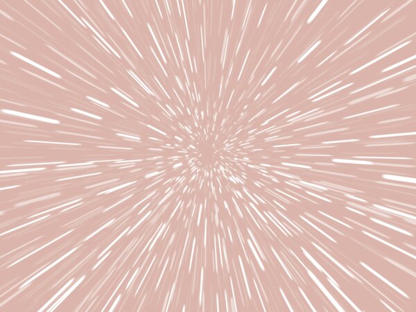 FUGU Tapeta na zeď Skok do hyperprostoru - pink Materiál: Digitální eko vlies - klasická tapeta nesamolepicí