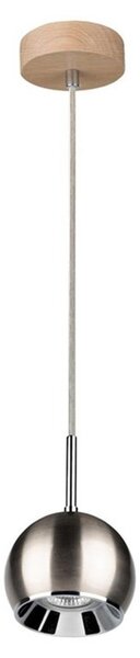 Spot-Light 5141174 - LED Lustr na lanku BALL WOOD 1xGU10/5W/230V matný dub