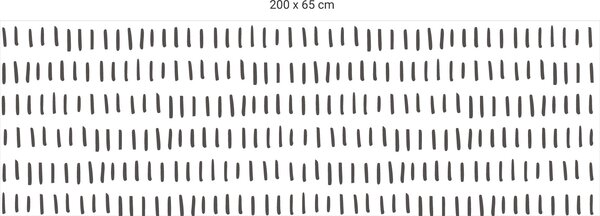FUGU Ochrana zdi za postel - Čárky Varianta ochrany zdi: Delší strana postele 200x65 cm