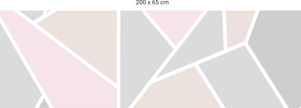 FUGU Pruh za postel - Geometric emotion Varianta ochrany zdi: Delší strana postele 200x65 cm