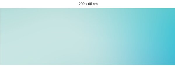 FUGU Gradient blue - tapeta za postel Varianta ochrany zdi: Delší strana postele 200x65 cm