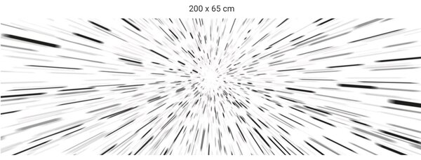 FUGU Ochrana zdi za postel - Skok do hyperprostoru white Varianta ochrany zdi: Delší strana postele 200x65 cm