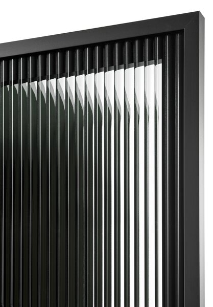 Comad Koupelnová vysoká skříňka Sombra Green rákosově zelená se skleněnými dvířky s LED podsvícením