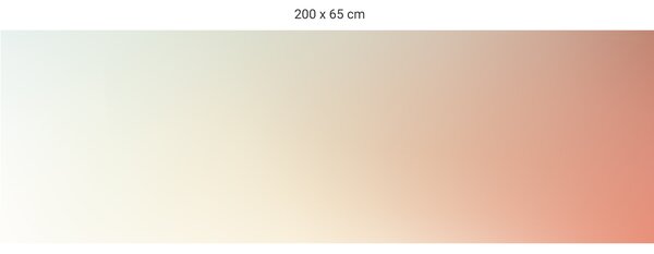 FUGU Gradient brown - tapeta za postel Varianta ochrany zdi: Delší strana postele 200x65 cm