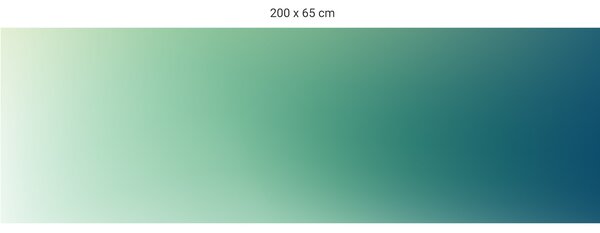 FUGU Gradient green - tapeta za postel Varianta ochrany zdi: Delší strana postele 200x65 cm
