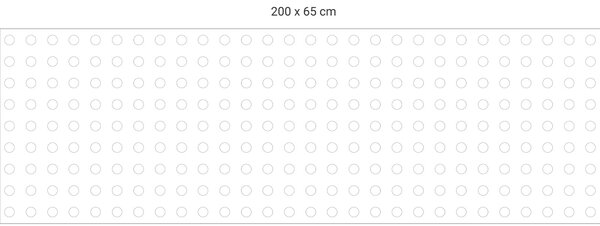 Ochrana stěny za postel - Bublinková limodáda EKO Varianta ochrany zdi: Delší strana postele 200x65 cm