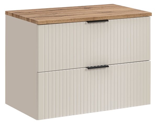 Comad Koupelnová skříňka pod deskové umyvadlo Adel Cashmere 80 dub wotan/kašmír mat