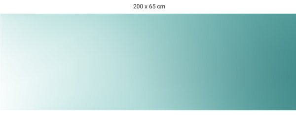 FUGU Gradient turquoise - tapeta za postel Varianta ochrany zdi: Delší strana postele 200x65 cm