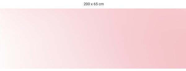 FUGU Gradient pink - tapeta za postel Varianta ochrany zdi: Delší strana postele 200x65 cm