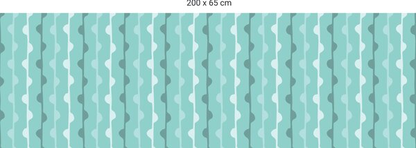 FUGU Pruh za postel - Obloučky Varianta ochrany zdi: Delší strana postele 200x65 cm