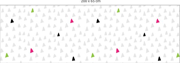 FUGU Tapeta za postel - Kids hills pink Varianta ochrany zdi: Delší strana postele 200x65 cm