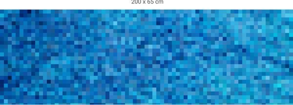 FUGU Ochrana stěny za postel - Pixelcraft blue Varianta ochrany zdi: Delší strana postele 200x65 cm