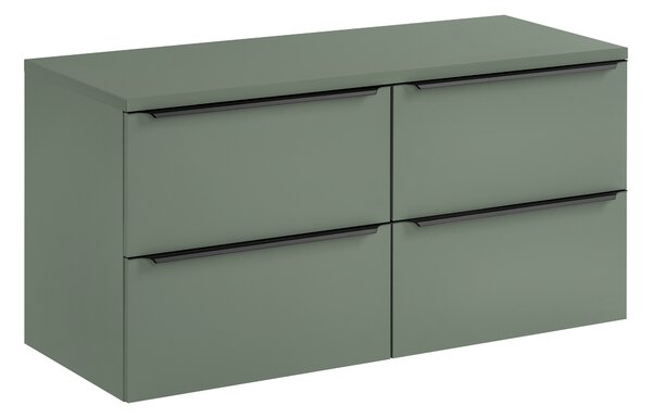 Comad Koupelnová dvojskříňka pod deskové umyvadlo Sombra Green 120 rákosově zelená