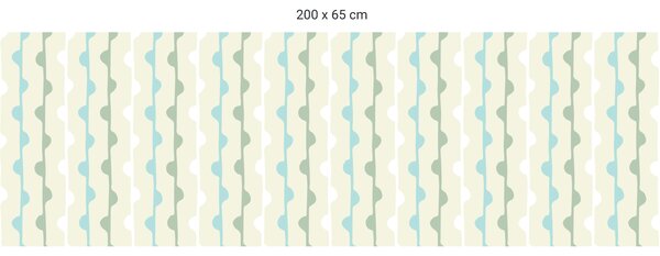 FUGU Pruh za postel - Obloučky beige Varianta ochrany zdi: Delší strana postele 200x65 cm