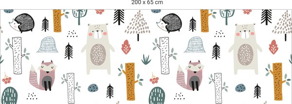 FUGU Ochrana zdi za postel - V lese Varianta ochrany zdi: Delší strana postele 200x65 cm