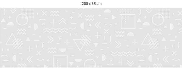 FUGU Tapeta za postel - Škola hrou grey Varianta ochrany zdi: Delší strana postele 200x65 cm