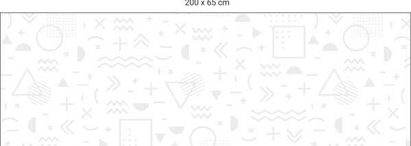 FUGU Tapeta za postel - Škola hrou white Varianta ochrany zdi: Delší strana postele 200x65 + čelo levé 100x65 cm