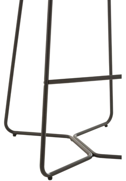 Zelená sametová barová židle J-line Vap 76 cm
