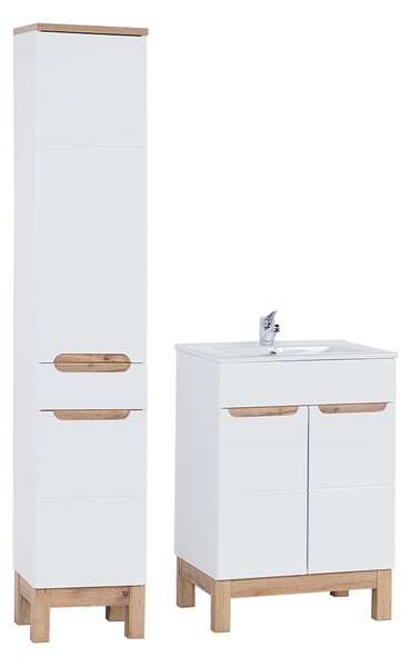 Comad Set koupelnového nábytku Bali White 60 bílá lesk