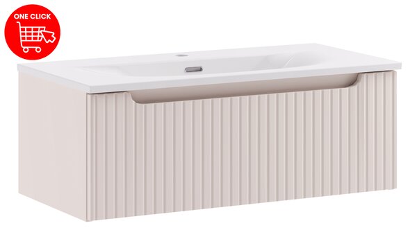 Comad Koupelnová skříňka s nábytkovým umyvadlem Nova Cashmere 80 kašmír mat