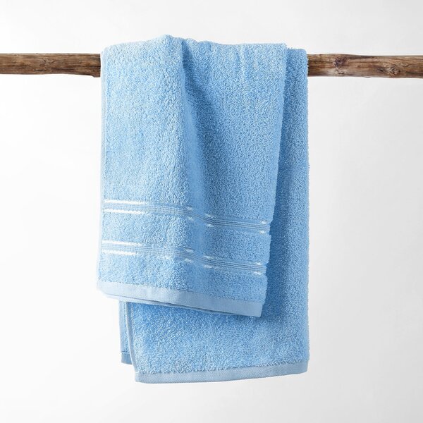 Goldea froté ručník / osuška nela - světle modrý 50 x 100 cm