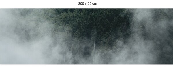 FUGU Tapeta za postel - Foggy forest Varianta ochrany zdi: Delší strana postele 200x65 cm