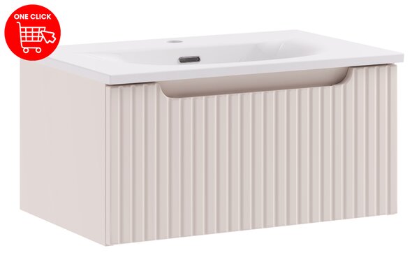 Comad Koupelnová skříňka s nábytkovým umyvadlem Nova Cashmere 60 kašmír mat