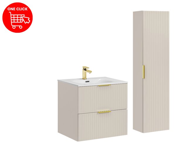 Comad Set koupelnového nábytku Adel Cashmere 60 kašmír mat
