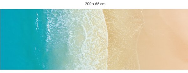 FUGU Ochrana za postel - Lonely beach Varianta ochrany zdi: Delší strana postele 200x65 cm
