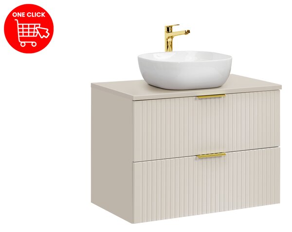 Comad Set koupelnového nábytku Adel Cashmere 80 kašmír mat s umyvadlem