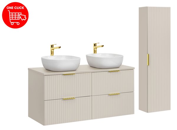 Comad Set koupelnového nábytku Adel Cashmere 120 kašmír mat