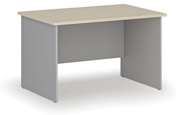 Kancelářský psací stůl PRIMO GRAY, 120x80 cm, šedá/bříza