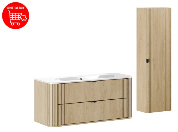 Comad Set koupelnového nábytku Ovalia Cremona 120 dub cremona
