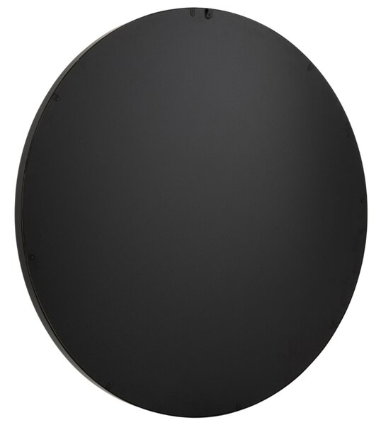 Černé kovové závěsné zrcadlo J-line Debina 60 cm